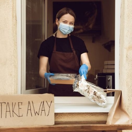 fresh-woman-preparing-drinks-meals-wearing-protective-face-mask-gloves-contactless-delivery-service-quarantine-coronavirus-pandemic-take-away-concept-recycable-mugs-packages_489646-1996